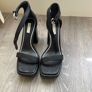 Rag & Bone Matrix Suede Ankle-Strap Platform Sandals Size 6